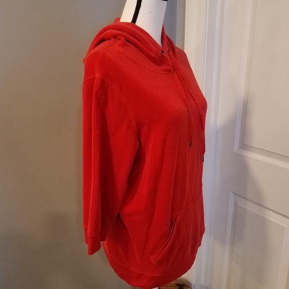 VICTORIA'S SECRET PLUSH & LUSH, RUST RED COLOR HOODIE. SIZE XL. NWOT - Picture 3 of 8